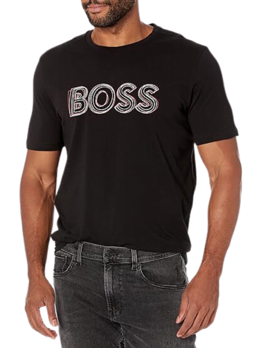 Boss Print Logo Black T-shirt