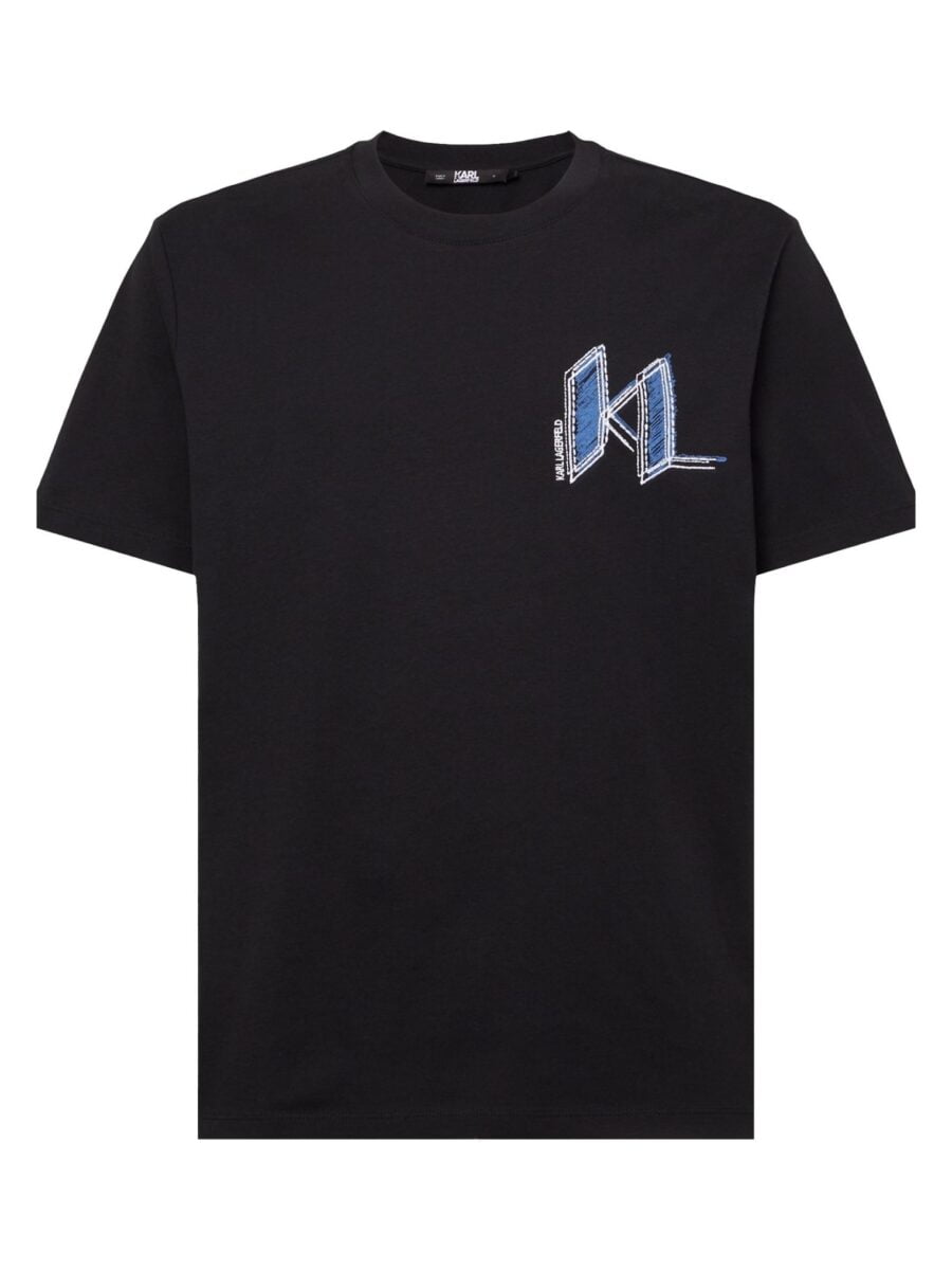 Karl Lagerfeld Logo Print Black T-shirt