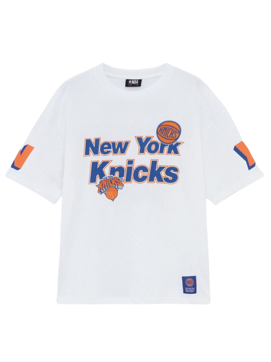 Knicks NBA Short Sleeve White T -shirt