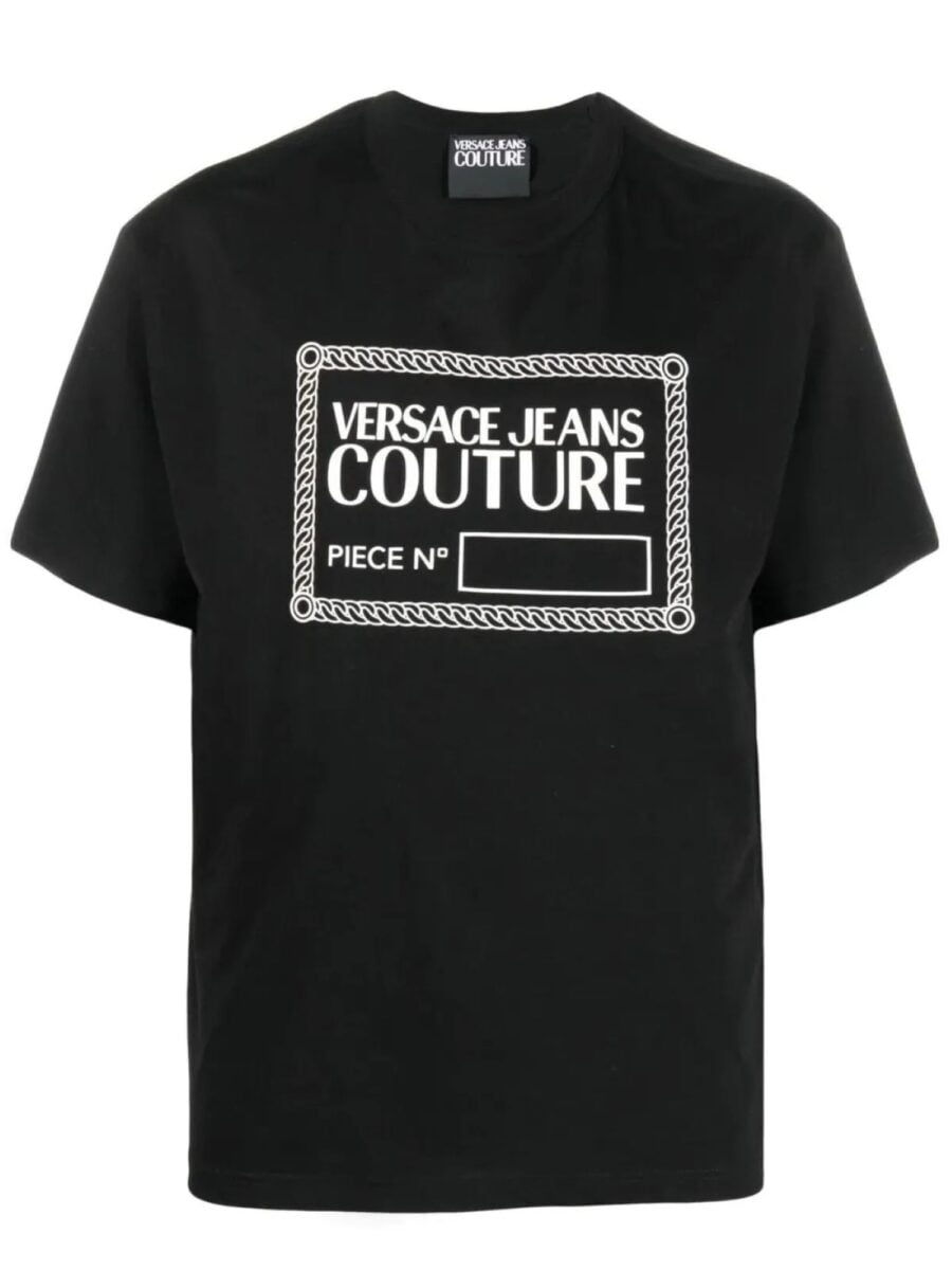 Versace Jeans Couture Logo Print Black T-shirt