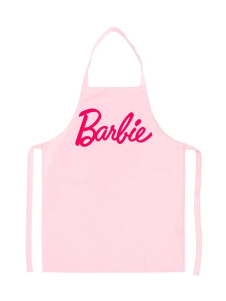Barbie Printed Pink Kitchen Apron