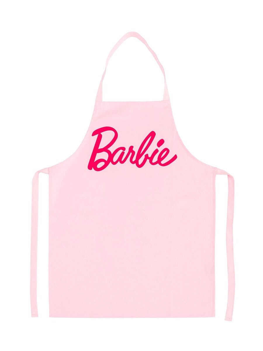 Barbie Printed Pink Kitchen Apron