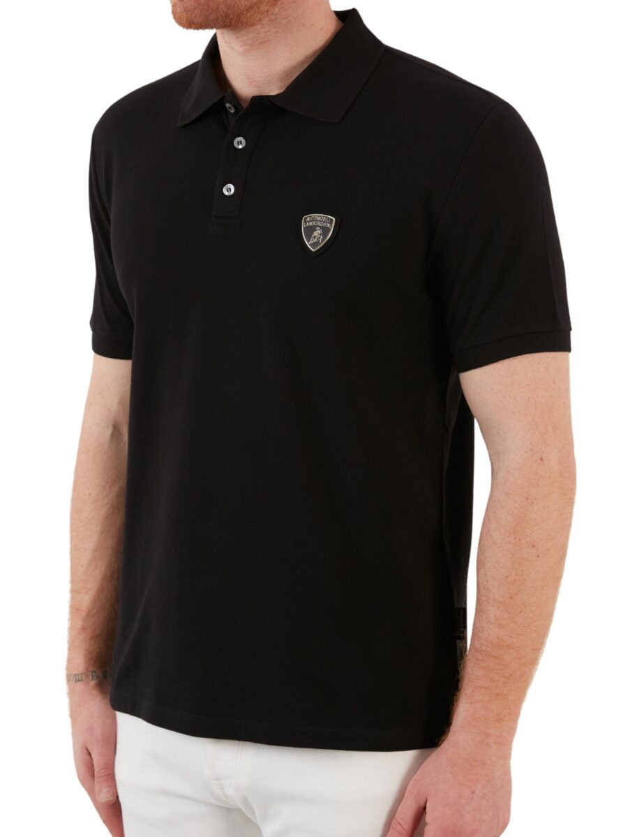 Lamborghini Cotton Polo Black Tshirt