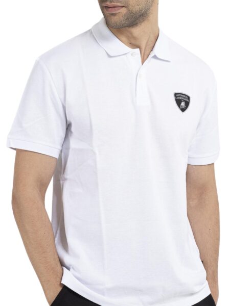 Lamborghini Cotton Polo White Tshirt